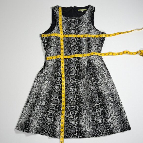 Gianni Bini Python Print Sleeveless Dress with Flared Bottom - Picture 6 of 6